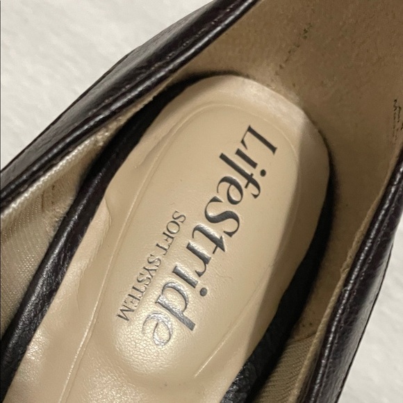 LifeStride Brown Mary Jane Heels Low Heel Pump Sz 5.5M - Picture 9 of 11